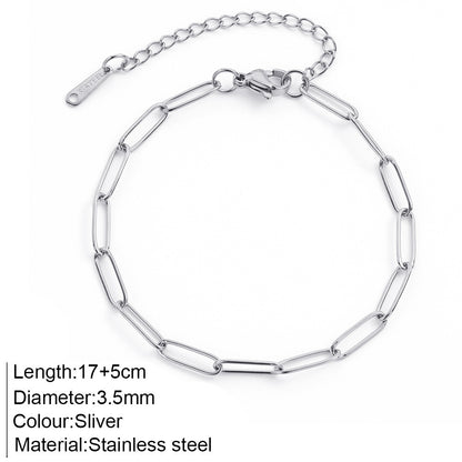 Stainless steel 18K gold-plated bracelet