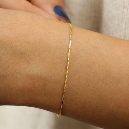 Stainless steel 18K gold-plated bracelet