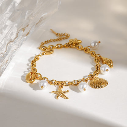 Stainless Steel 18K Gold Plated Bracelet Jewelry