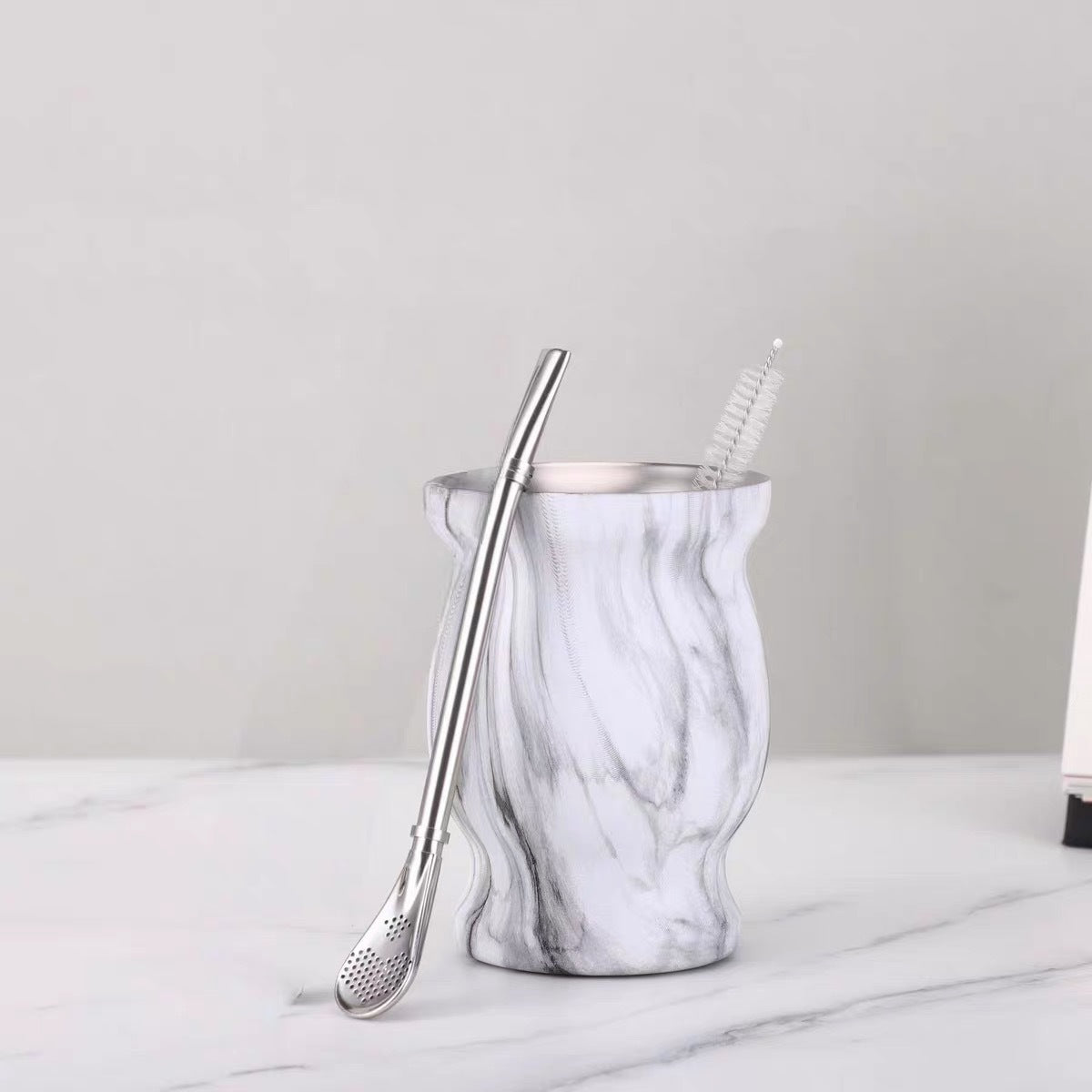 Stainless Steel 8oz Gourd-Shaped Mate Tea Cup