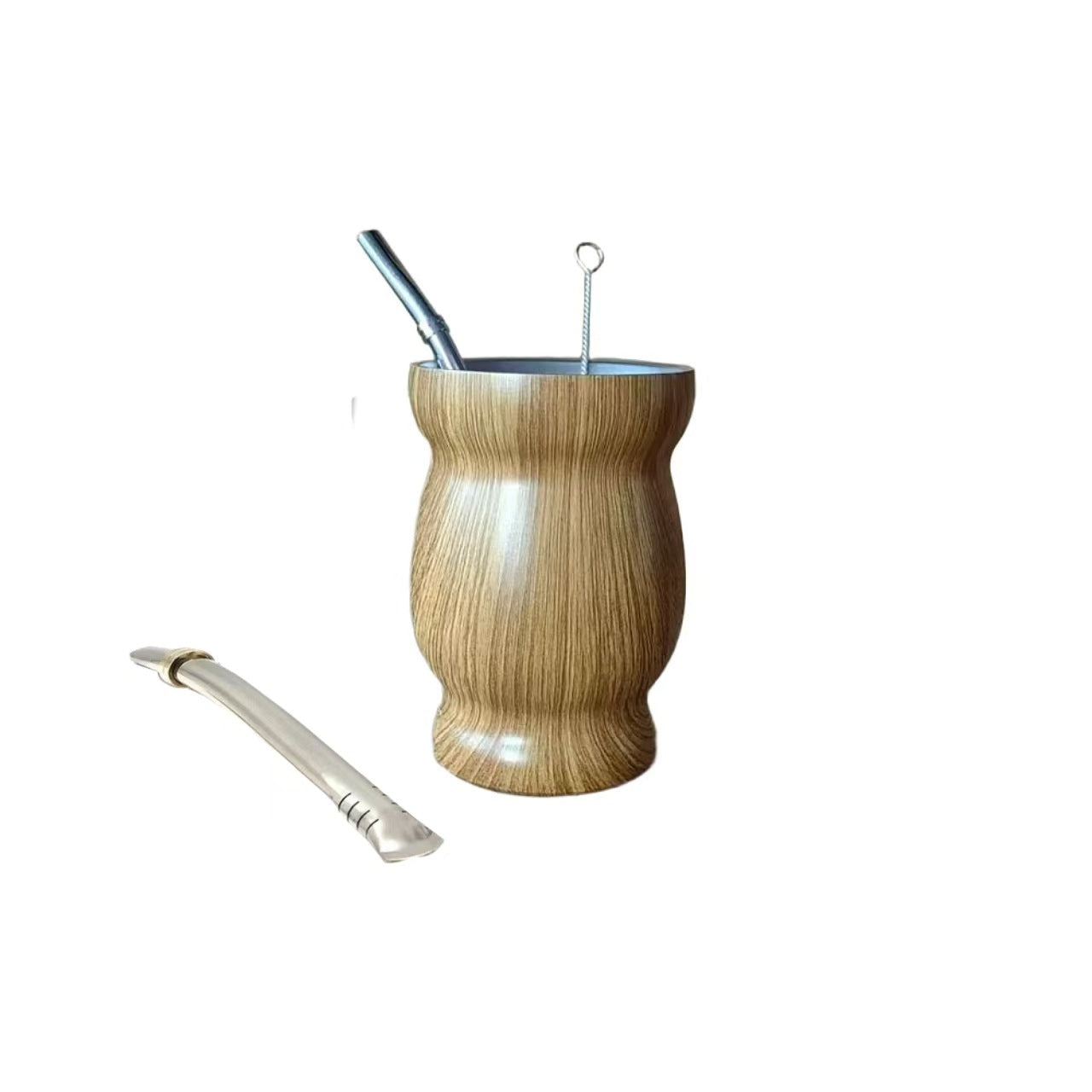 Stainless Steel 8oz Gourd-Shaped Mate Tea Cup