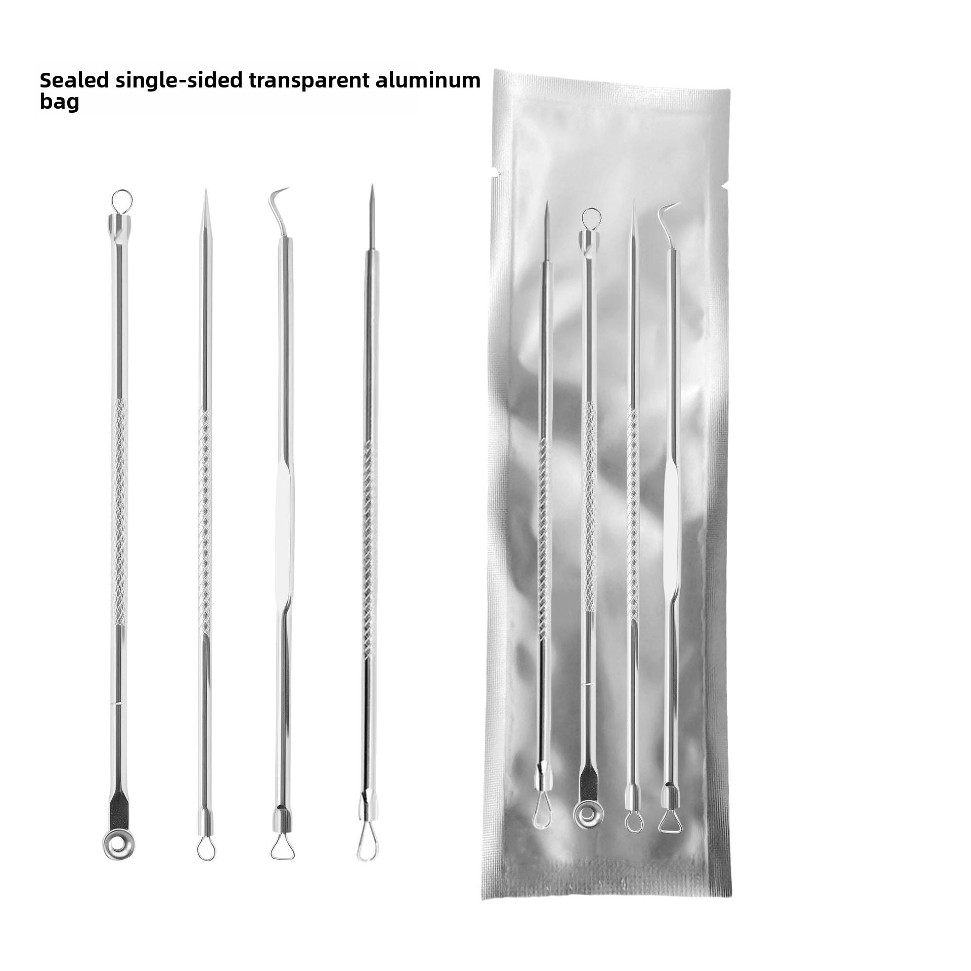 Stainless Steel Acne Needle and Blackhead Extractor Set