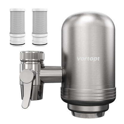 Stainless steel activated carbon faucet filter