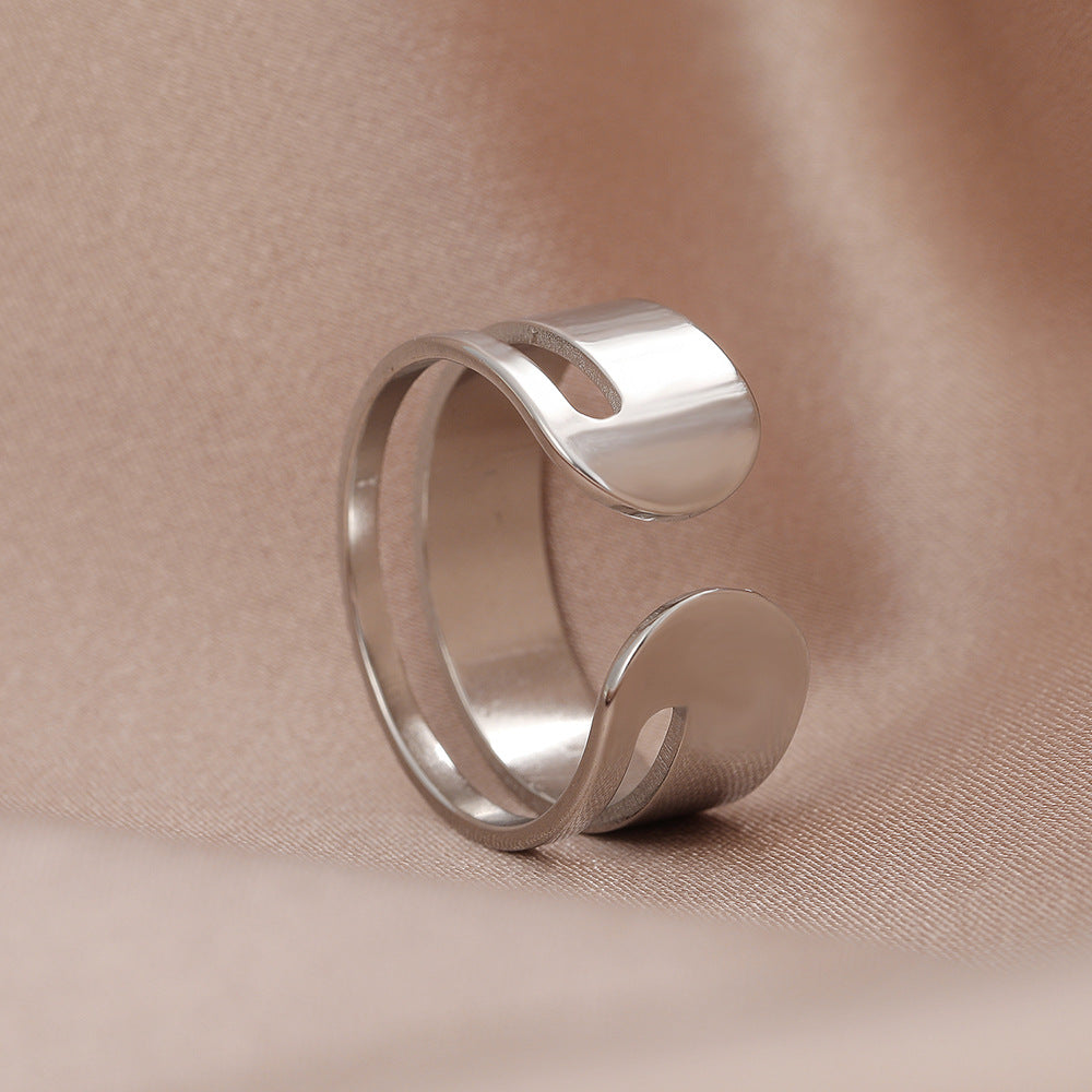 Stainless Steel Adjustable Open Ring