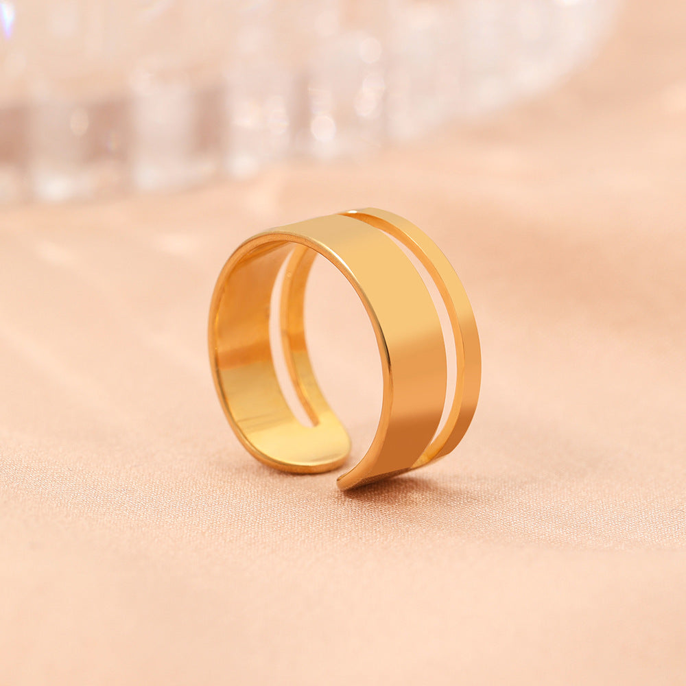 Stainless Steel Adjustable Open Ring