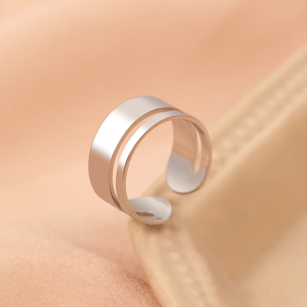 Stainless Steel Adjustable Open Ring