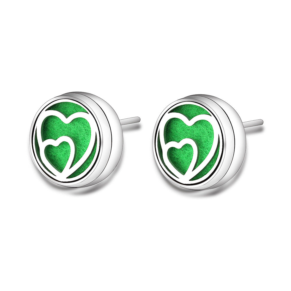 Stainless Steel Angel Wings Aromatherapy Earrings