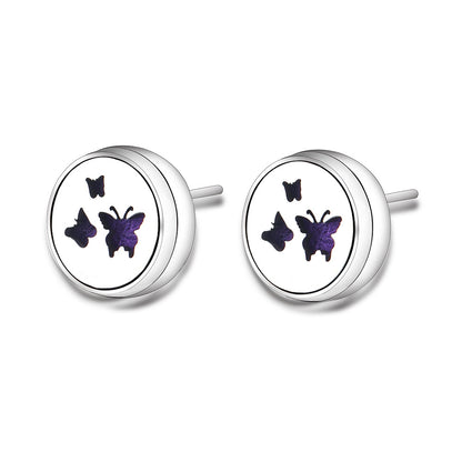 Stainless Steel Angel Wings Aromatherapy Earrings