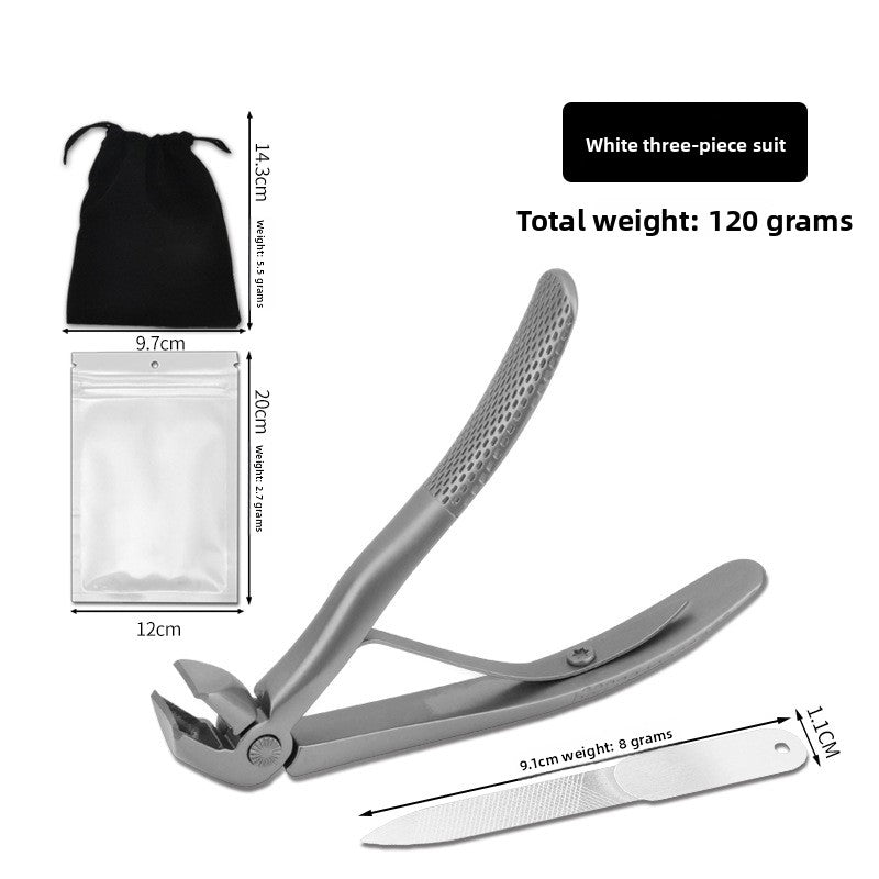 Stainless Steel Anti-Splash Nail Clippers Large Opening
