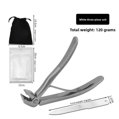 Stainless Steel Anti-Splash Nail Clippers Large Opening
