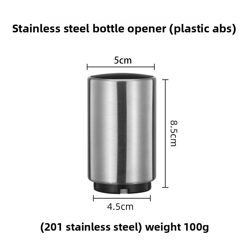 Stainless Steel Automatic Push-Type Beer Bottle Opener