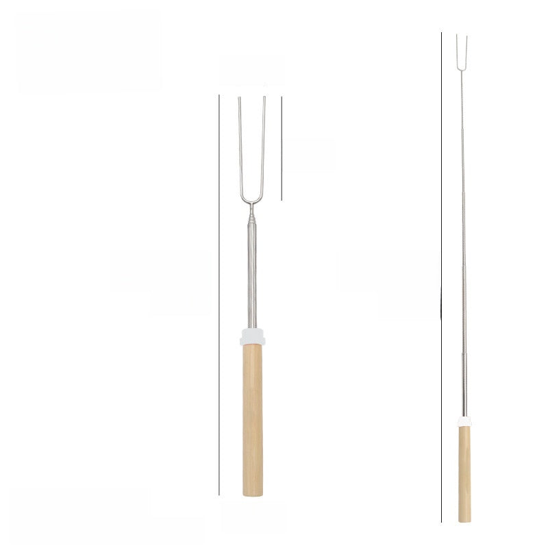 Stainless steel barbecue skewer