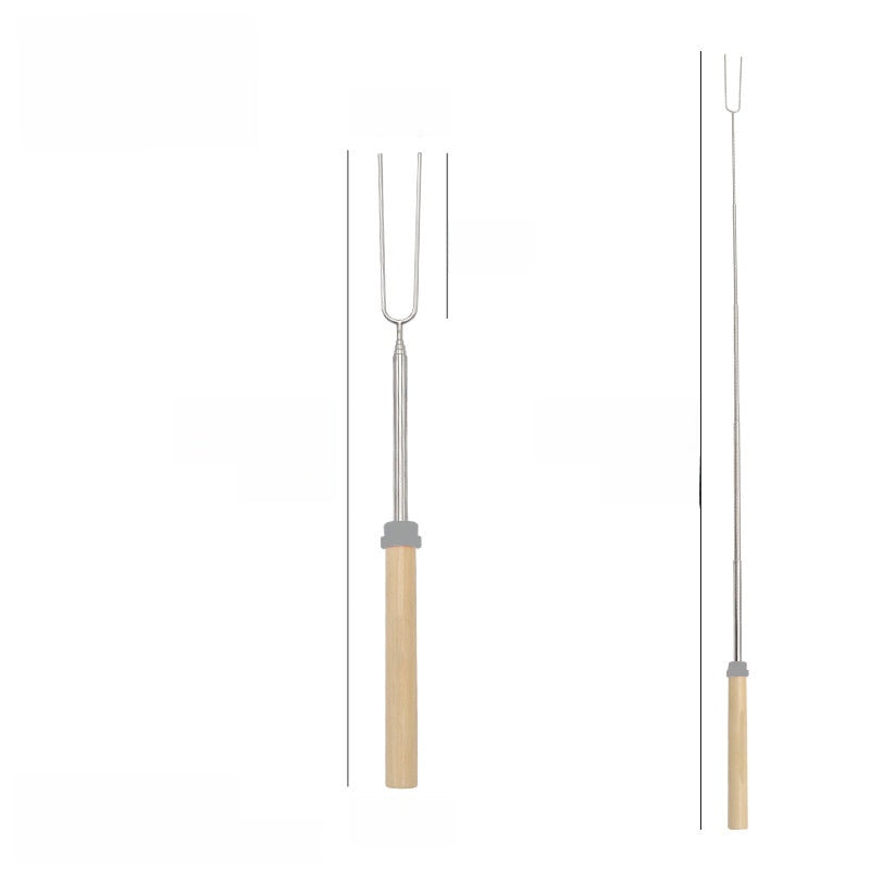 Stainless steel barbecue skewer