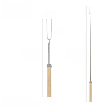 Stainless steel barbecue skewer