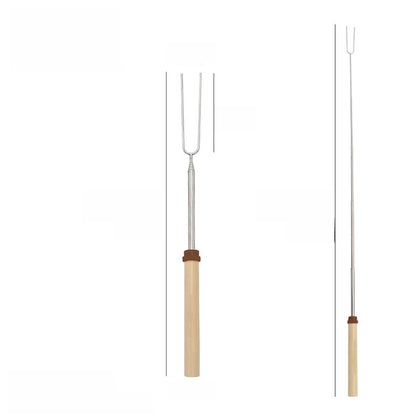 Stainless steel barbecue skewer