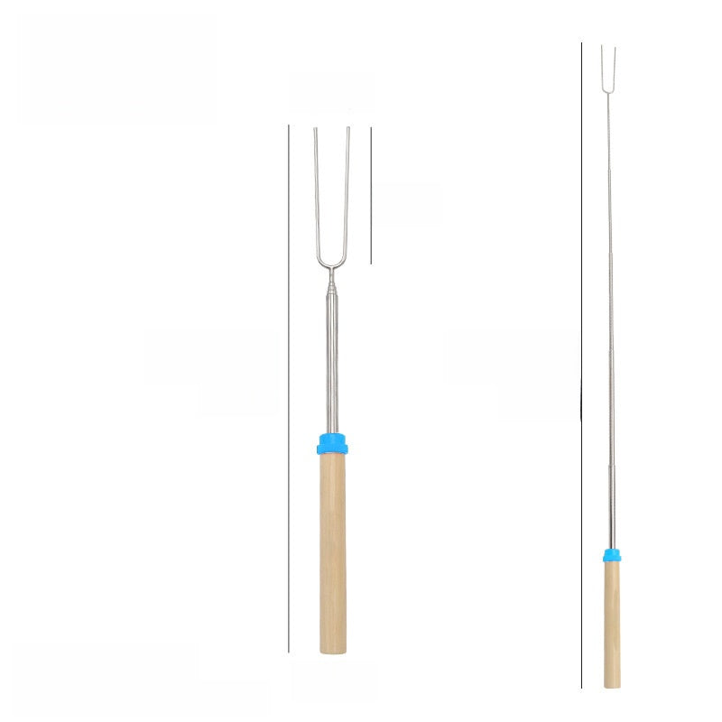 Stainless steel barbecue skewer