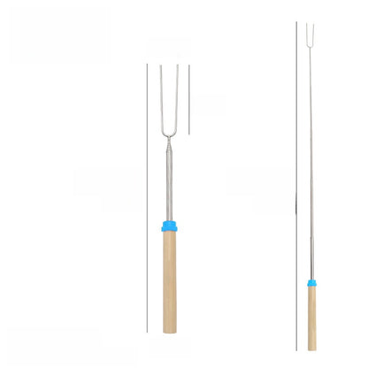 Stainless steel barbecue skewer