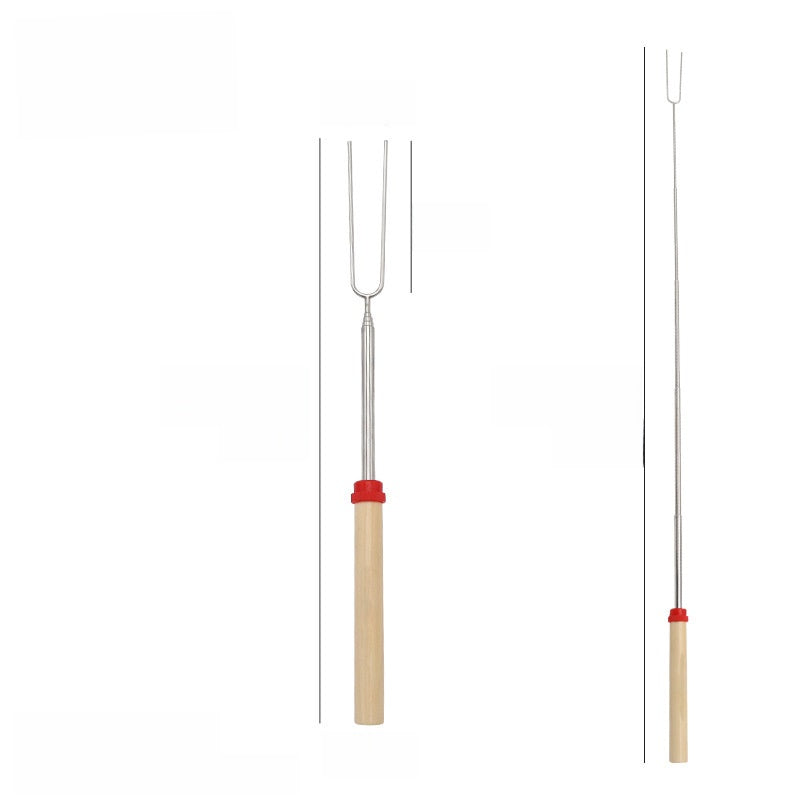 Stainless steel barbecue skewer