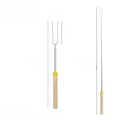 Stainless steel barbecue skewer