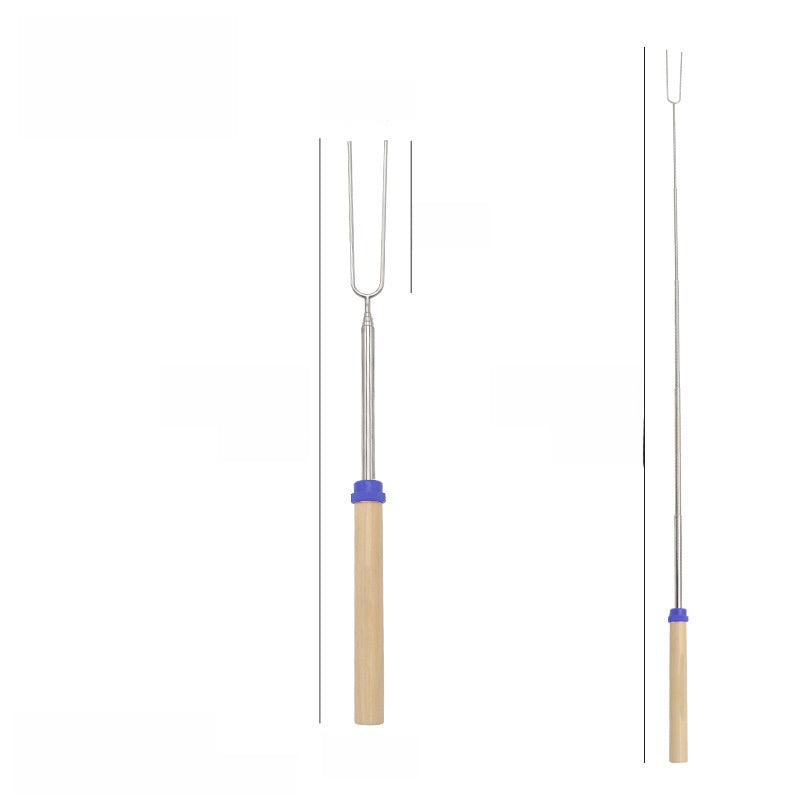 Stainless steel barbecue skewer