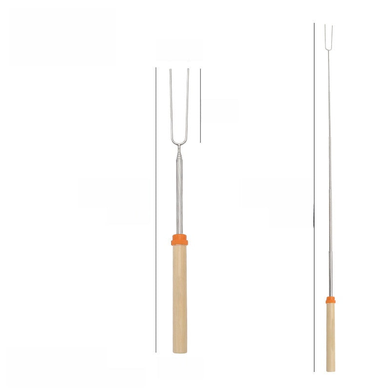 Stainless steel barbecue skewer