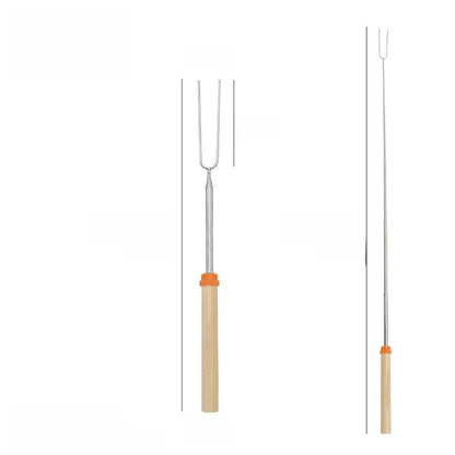 Stainless steel barbecue skewer