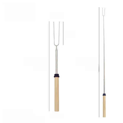 Stainless steel barbecue skewer