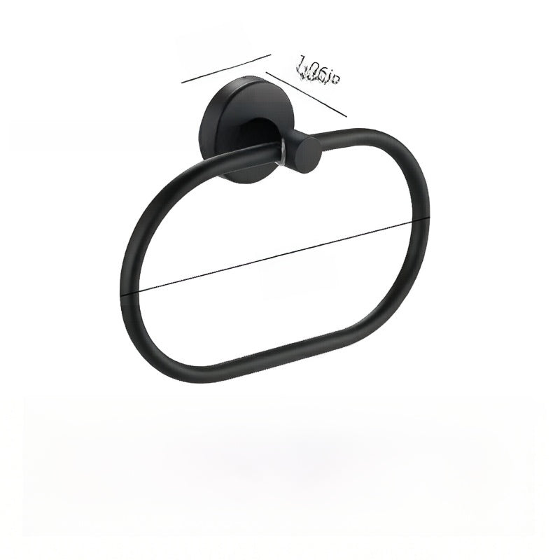 Stainless Steel Bathroom Towel Ring Set