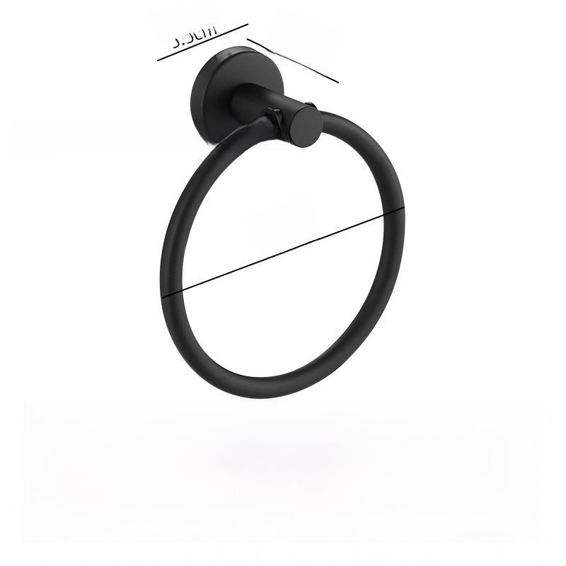 Stainless Steel Bathroom Towel Ring Set