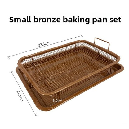 Stainless Steel BBQ Grill Basket and Baking Tray Set