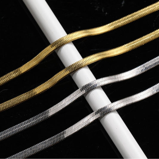 Stainless Steel Blade Chain Necklace