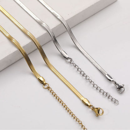 Stainless Steel Blade Chain Necklace