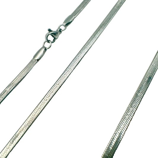 Stainless Steel Blade Chain Necklace