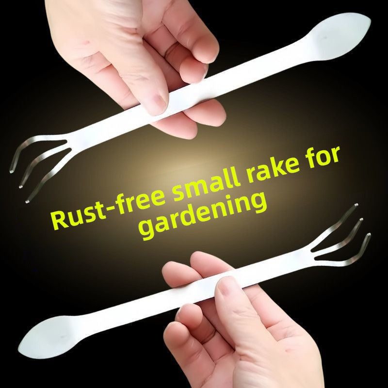 Stainless steel bonsai rake