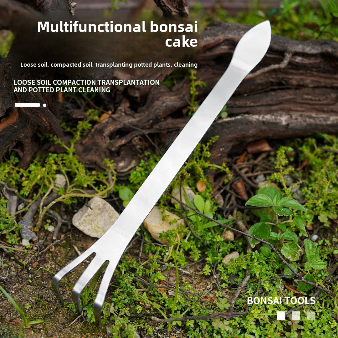 Stainless steel bonsai rake
