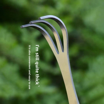 Stainless steel bonsai rake