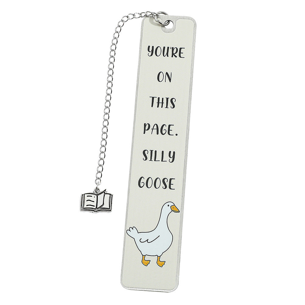 Stainless steel bookmark