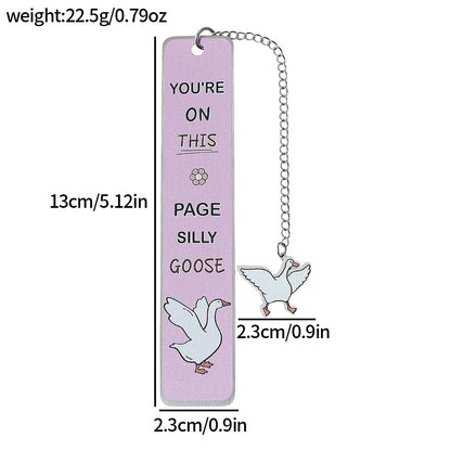 Stainless steel bookmark