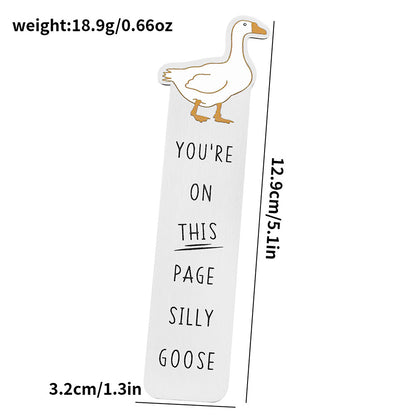 Stainless steel bookmark