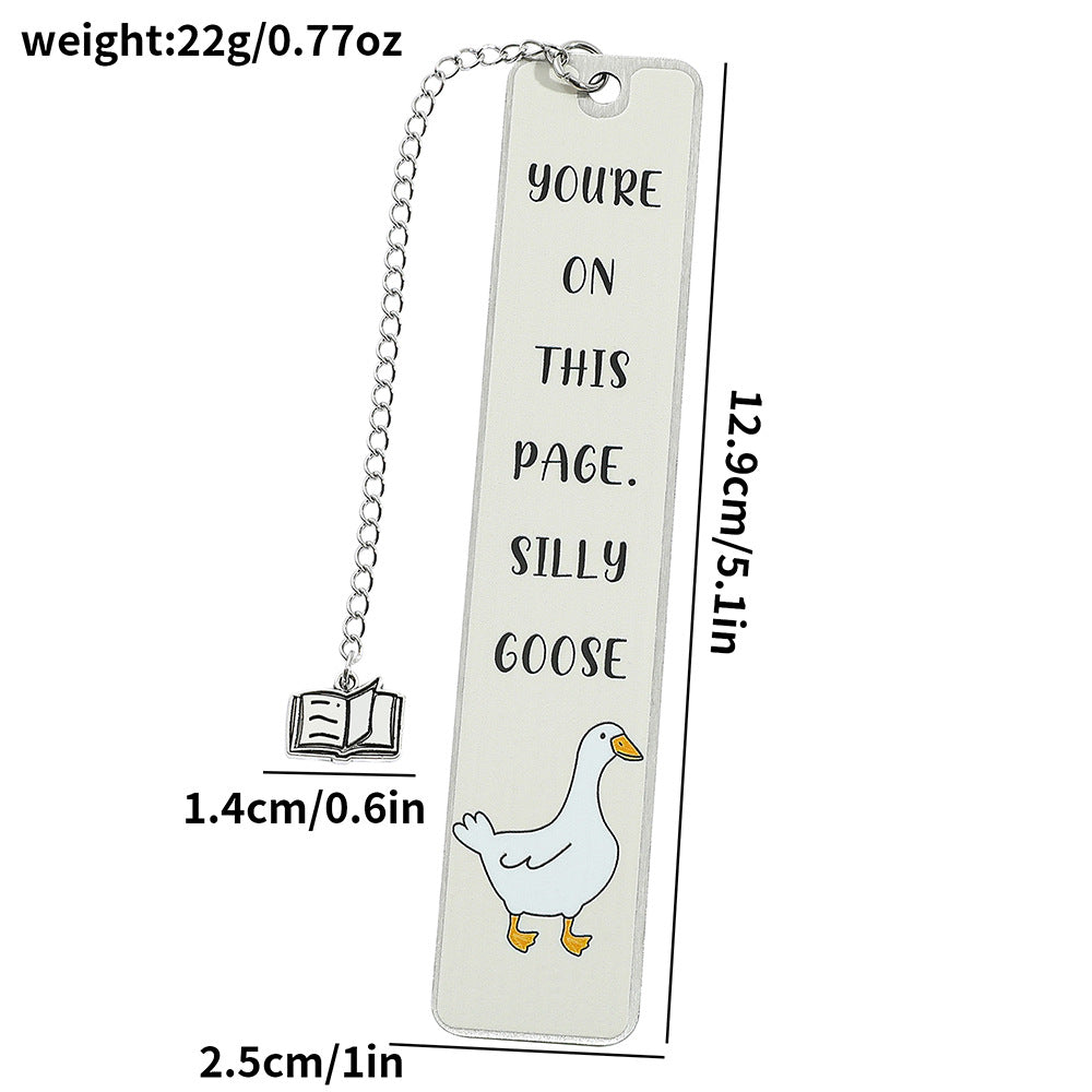 Stainless steel bookmark