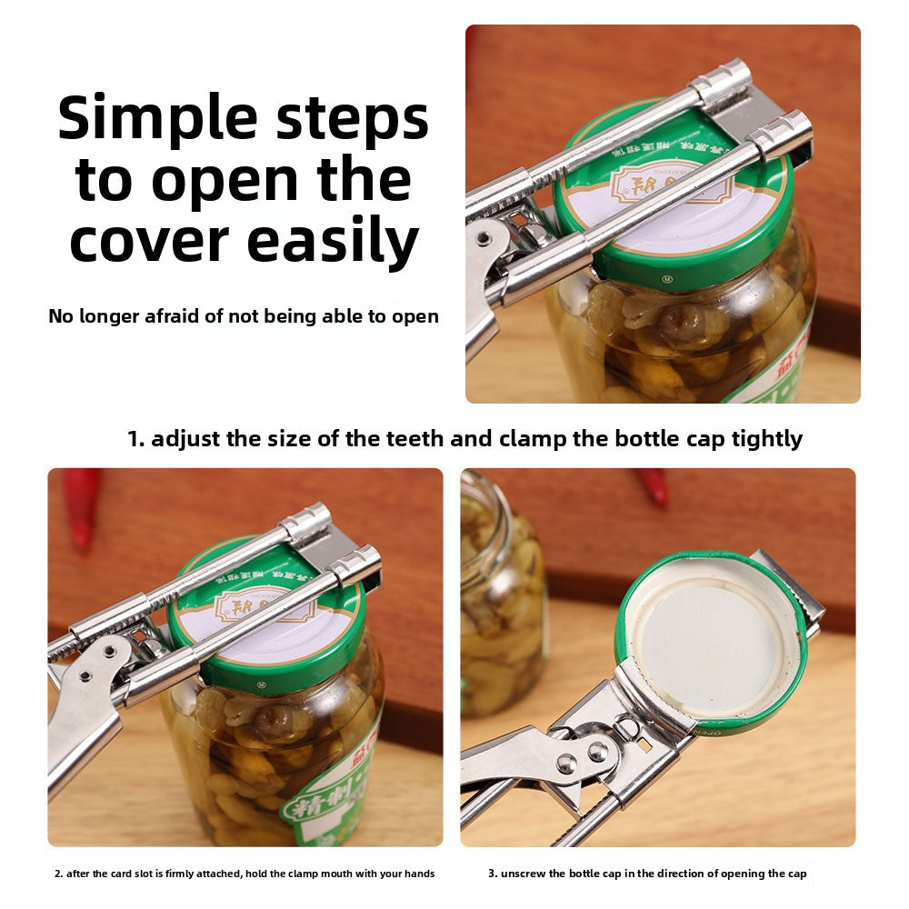 Stainless steel bottle opener