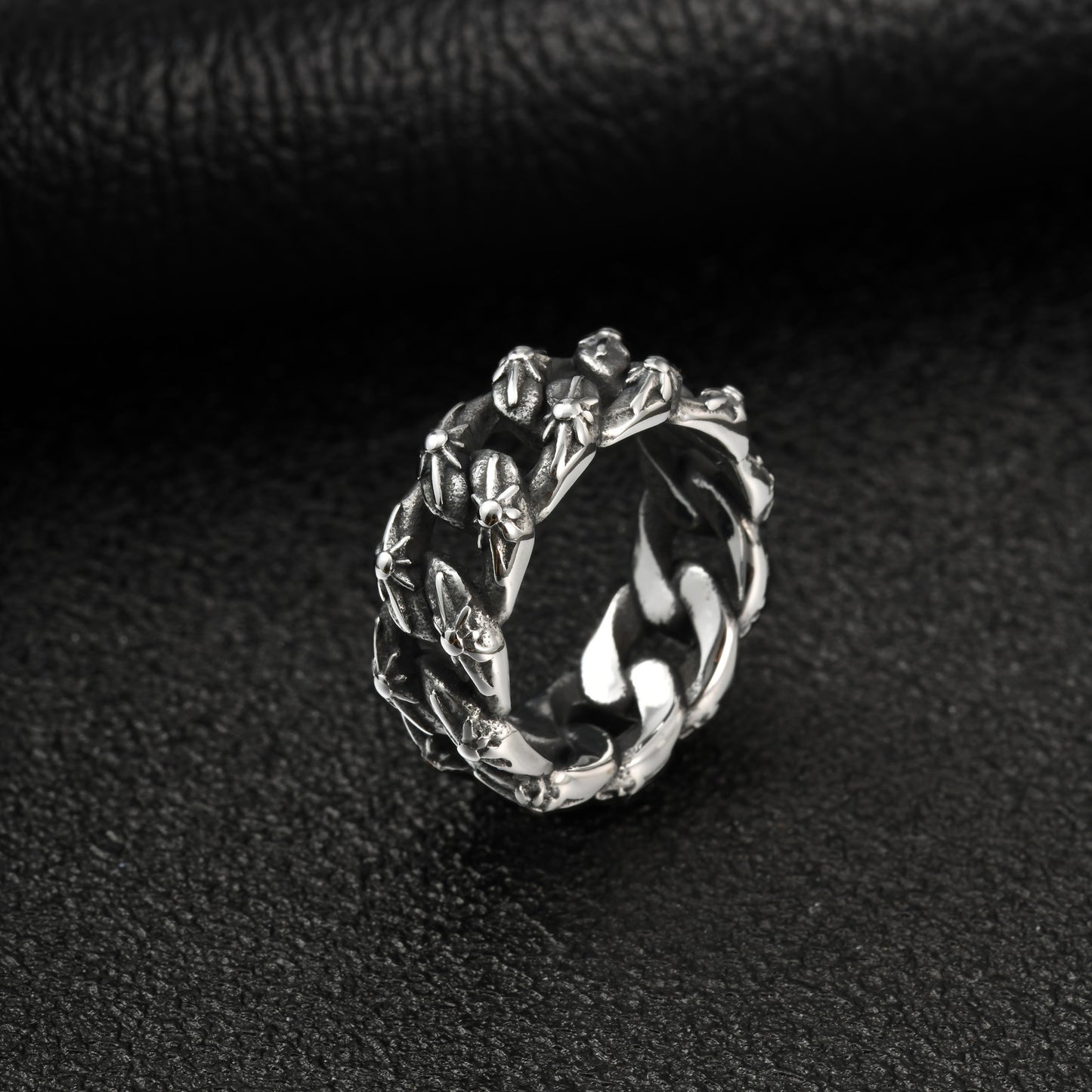 Stainless Steel Braided Ring for Men Minimalist Daily Wear Gift