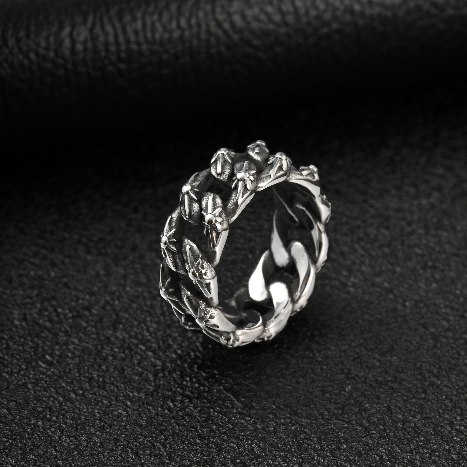 Stainless Steel Braided Ring for Men Minimalist Daily Wear Gift