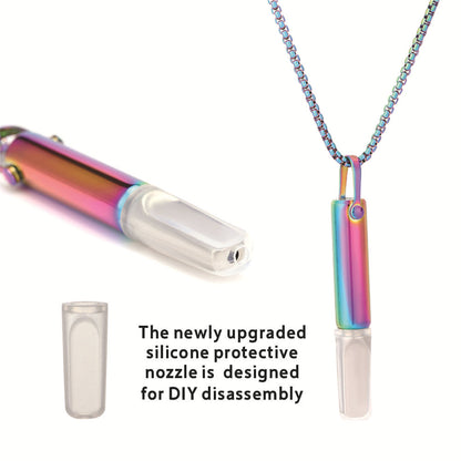 Stainless Steel Breathing Resistance Whistle Necklace for Yoga Meditation