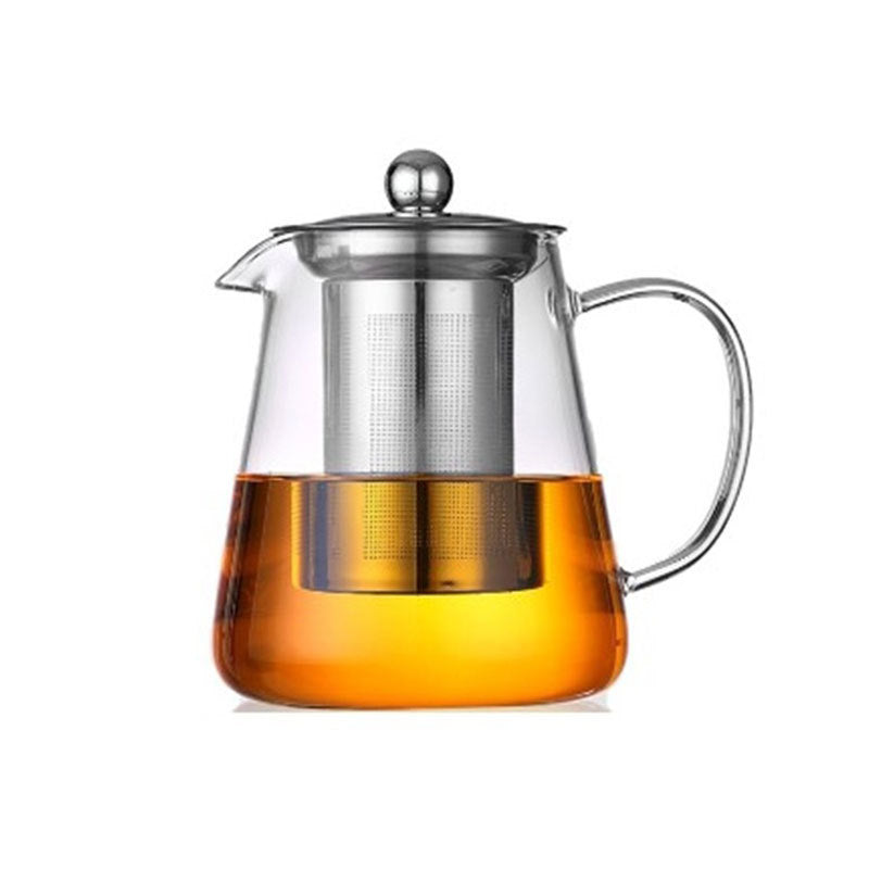 Stainless steel bubble teapot with strainer
