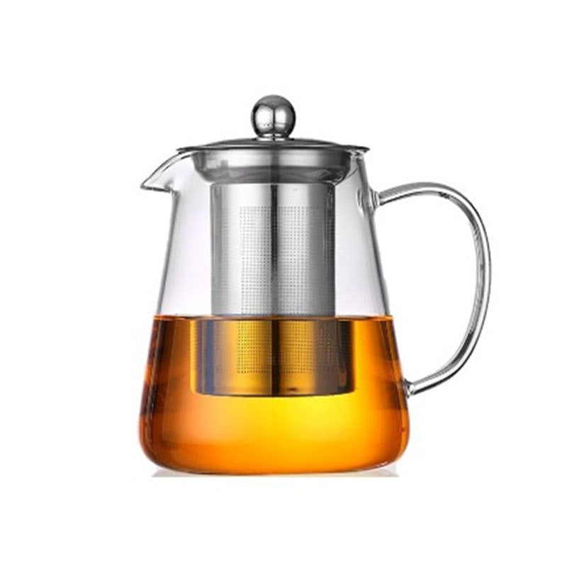 Stainless steel bubble teapot with strainer
