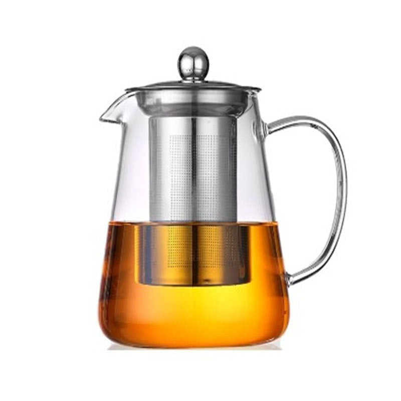 Stainless steel bubble teapot with strainer