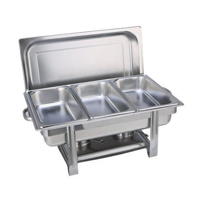 Stainless steel buffet stove
