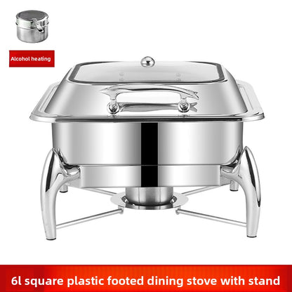 Stainless Steel Buffet Stove with Electric Heating
