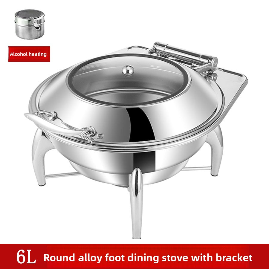 Stainless Steel Buffet Stove with Electric Heating